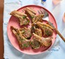 Air-fryer lamb chops on a plate