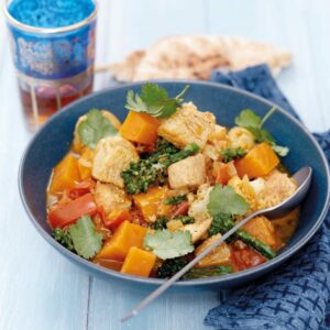 Chicken, kumara and cauliflower curry