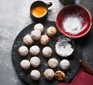 Cinnamon balls on a plate