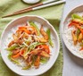 Crispy shredded chicken in two bowls