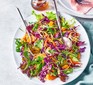 A sharing crunchy noodle salad on a plate