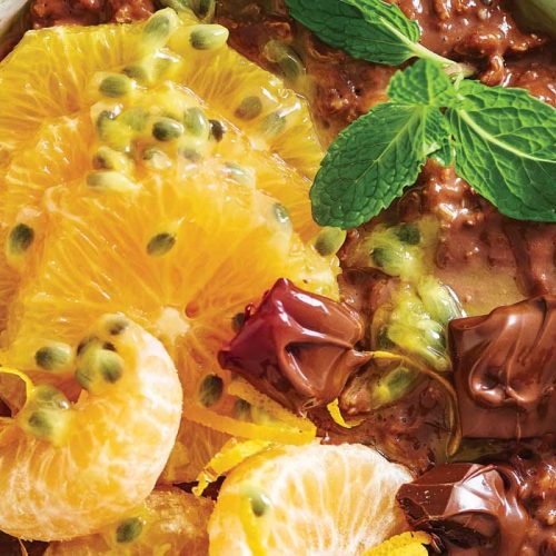 Dark chocolate orange oats