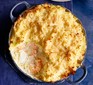 Creamy fish & leek pie served in a casserole dish