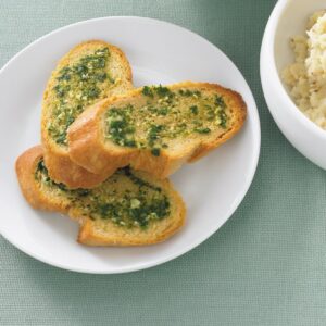 Healthy garlic bread