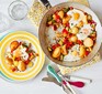 A frying pan with one-pan egg & veg brunch