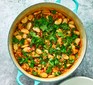 Vegan jambalaya in a pan