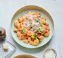 Healthy gnocchi served on a plate