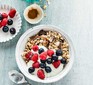 Bowl of muesli with berries