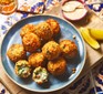 A selection of jamon & wild garlic croquetas