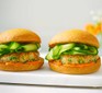 Two juicy prawn & lemongrass burgers