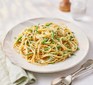 A serving of lemon & green bean pasta