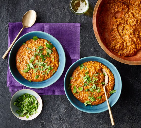 Two dishes of moong dhal