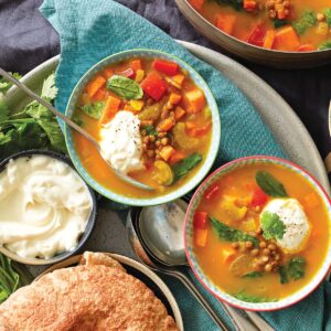 Moroccan lentil soup