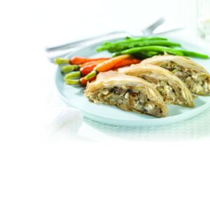 Mushroom strudel