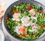 Pea & broad bean shakshuka