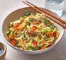 Fragrant pork & lemongrass noodles served in a bowl