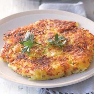 Potato and celeriac cakes