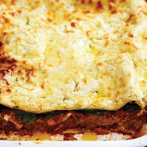 Quick bolognese lasagne
