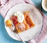 Rhubarb, marzipan & citrus cake