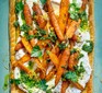 Roasted carrot & whipped feta tart