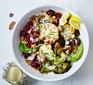 Roasted cauli-broc bowl with tahini hummus 2016