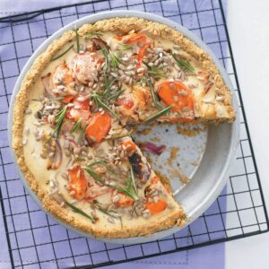 Roasted vegetable tart