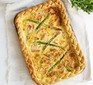 Salmon & asparagus quiche