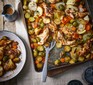 Chicken and vegetable traybake