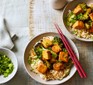 Teriyaki tofu in two bowls