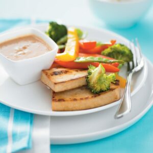 Tofu with satay sauce