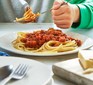 Vegetarian bolognese served on a plate